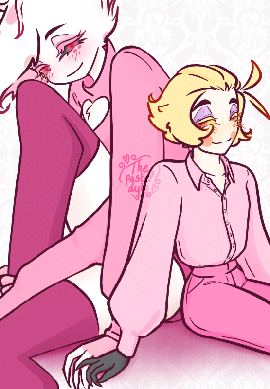 The same image as the previous image, cropped closer to their faces.