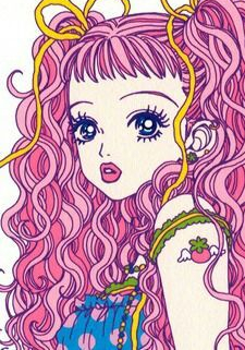 Miwako from Paradise Kiss looking over her shoulder.
