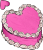 pink heart-shaped cake