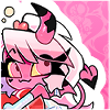 Verosika chibi holding a heart