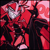 Hazbin Hotel Lucifer in red and black for valentines