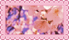 stamp of whte cherry blossoms
