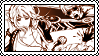 Stamp of Koizumi Ayame from :REverSAL cutting the head off a zombie