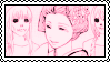 Stamp of Matsuyuki Ayame from :REverSAL smiling with zombies next to her