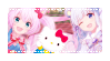 Stamp of Rosia and Tsukino from Show By Rock!! together with Hello Kitty