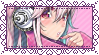 Stamp of Super Sonico with her hand close to her face