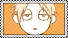 Stamp of chibi Souma from Shinigami x Doctor with droopy eyes, staring at you