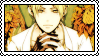 Stamp of Souma from Shinigami x Doctor with his hands clapsed under of his chin