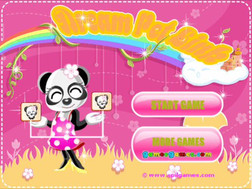 A panda in a pink dress on a pink background.